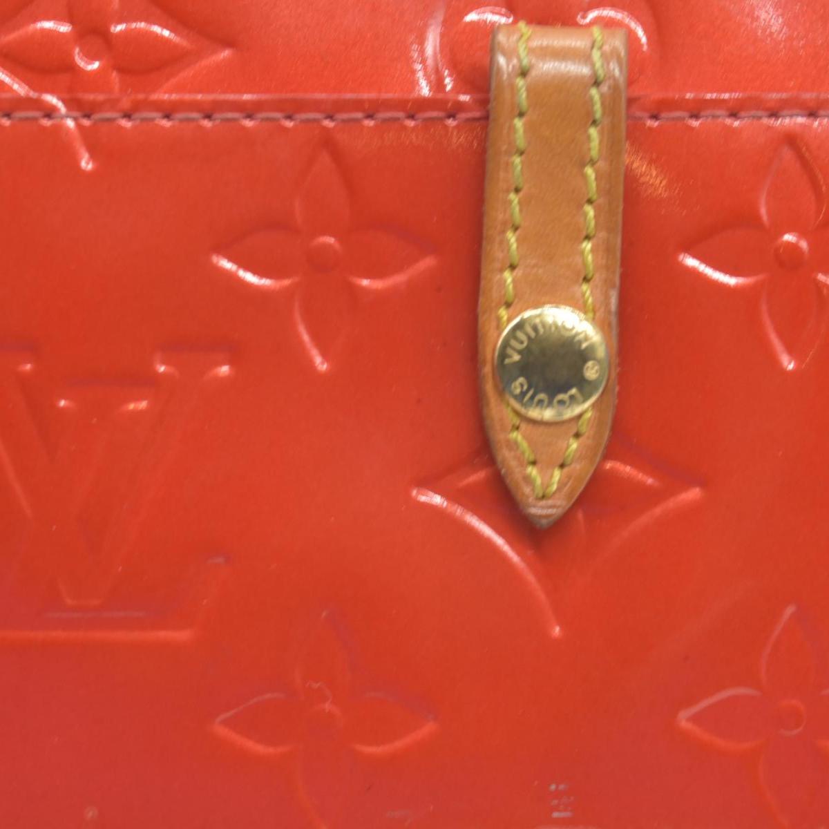 $810 2004 Louis Vuitton Vernis Mallory Square Pink CA1014