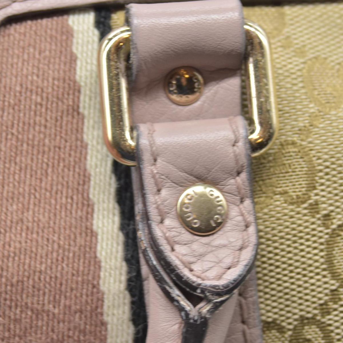 $1950 Gucci Vintage Web Boston Bag GG Canvas Medium Tote Bag