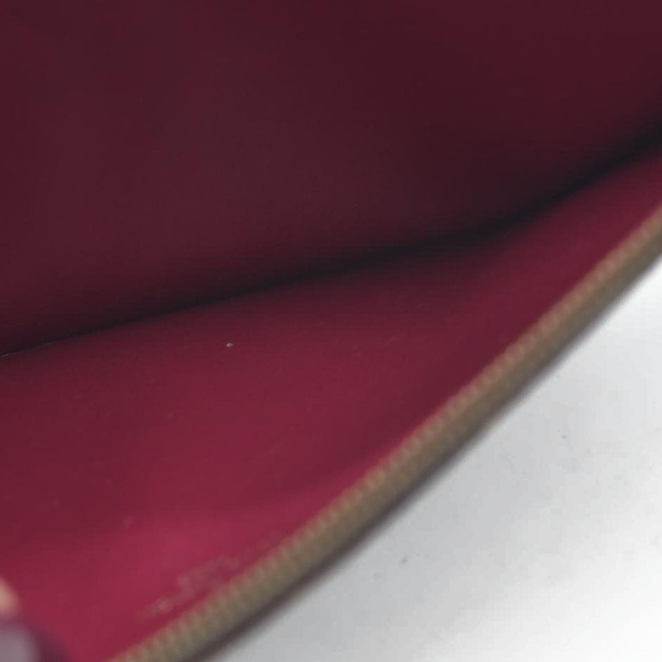 Louis Vuitton  Monogram Felicie Chain Wallet Zippered Insert Fuchsia