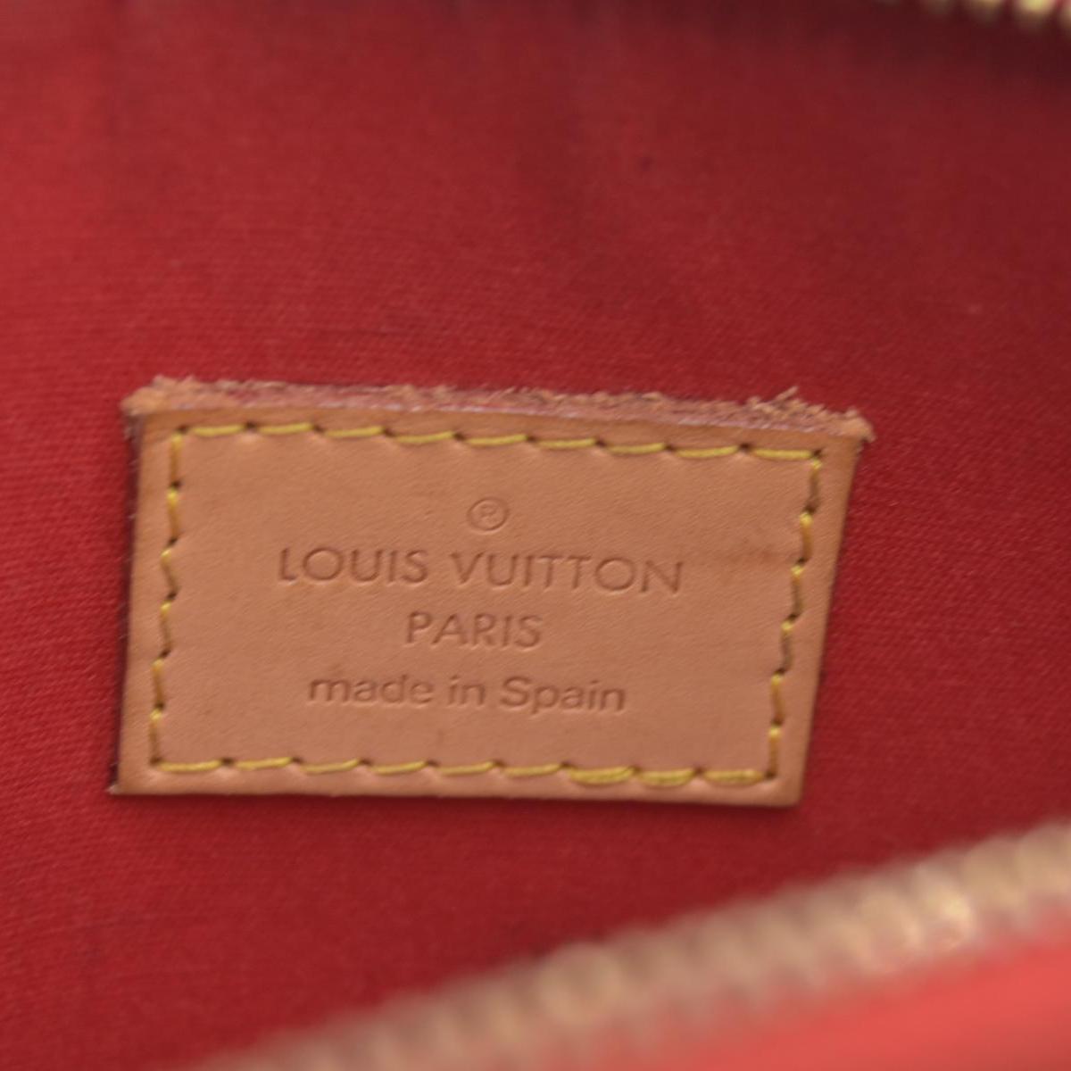$810 2004 Louis Vuitton Vernis Mallory Square Pink CA1014