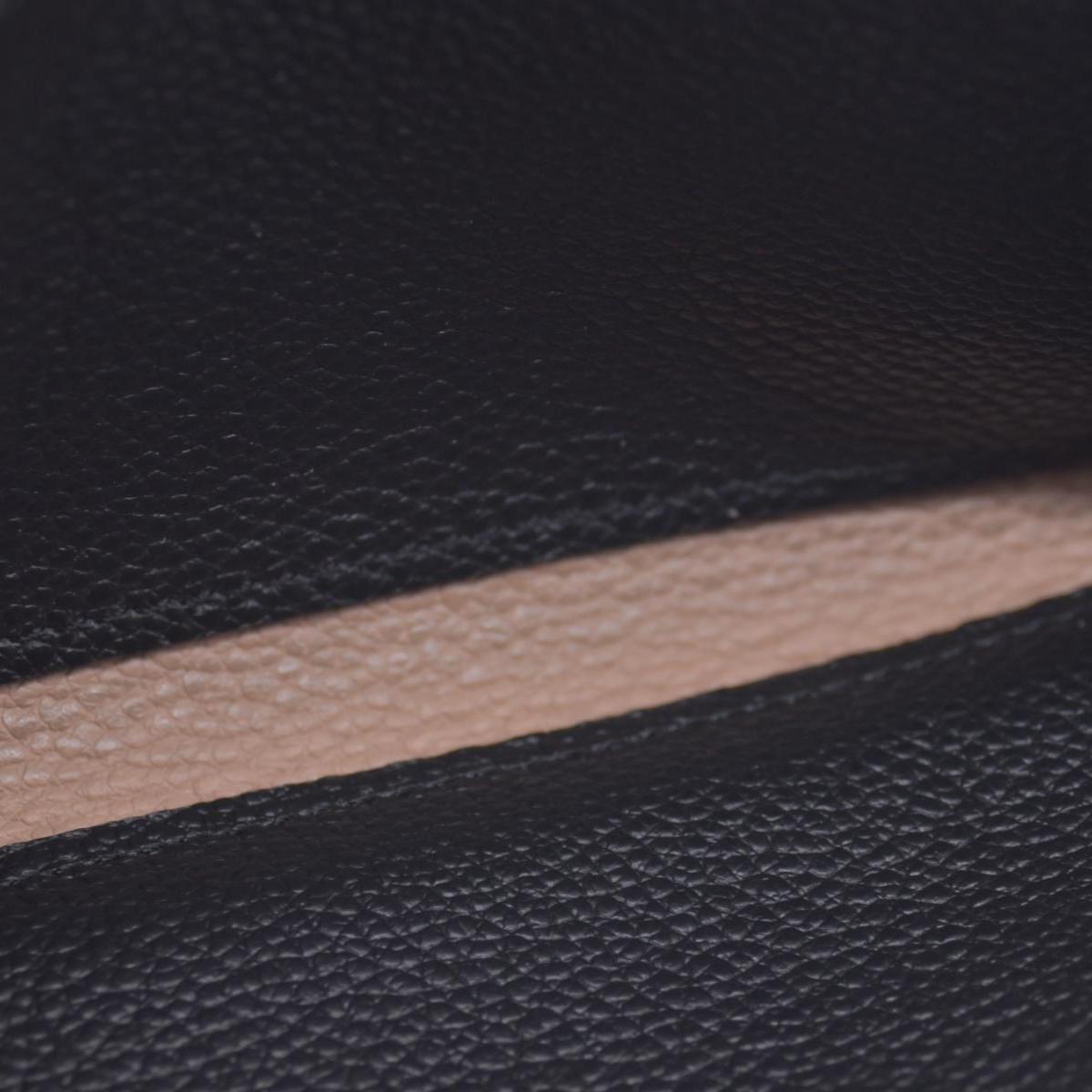 $800 2016 Louis Vuitton Monogram Empreinte Leather Emilie Wallet Black Beige CA1146 CONSIGNMENT