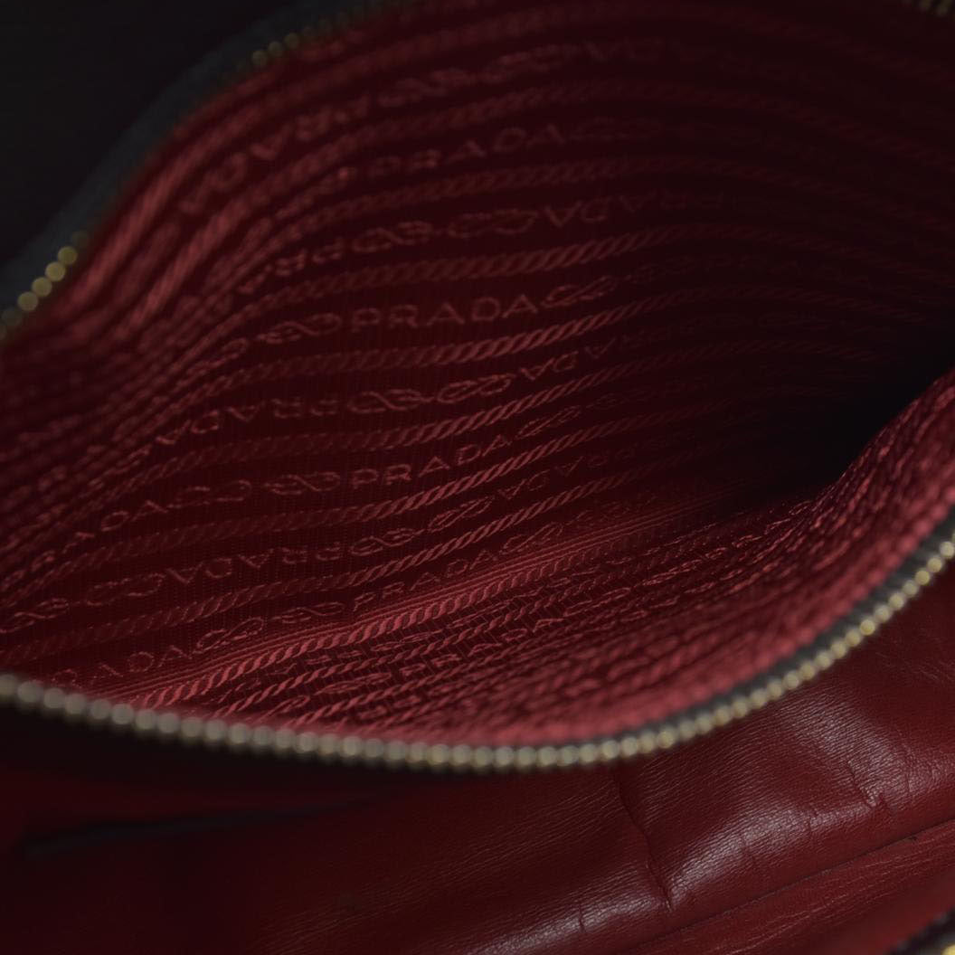 AUCTION $3450 Prada Black Leather Promenade Studded Satchel