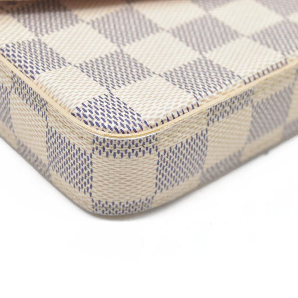 $1580 Louis Vuitton Damier Azur Pochette Félicie