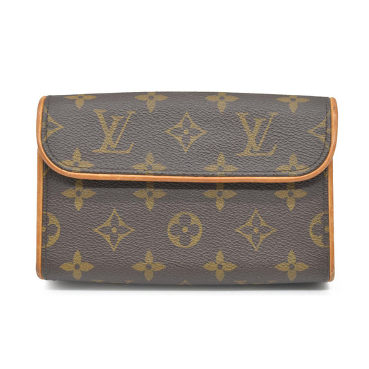 $890 LOUIS VUITTON  Monogram Pochette Florentine FL0059 2009