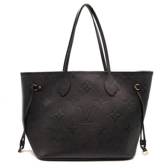 LOUIS VUITTON Empreinte Monogram Giant Neverfull MM Black