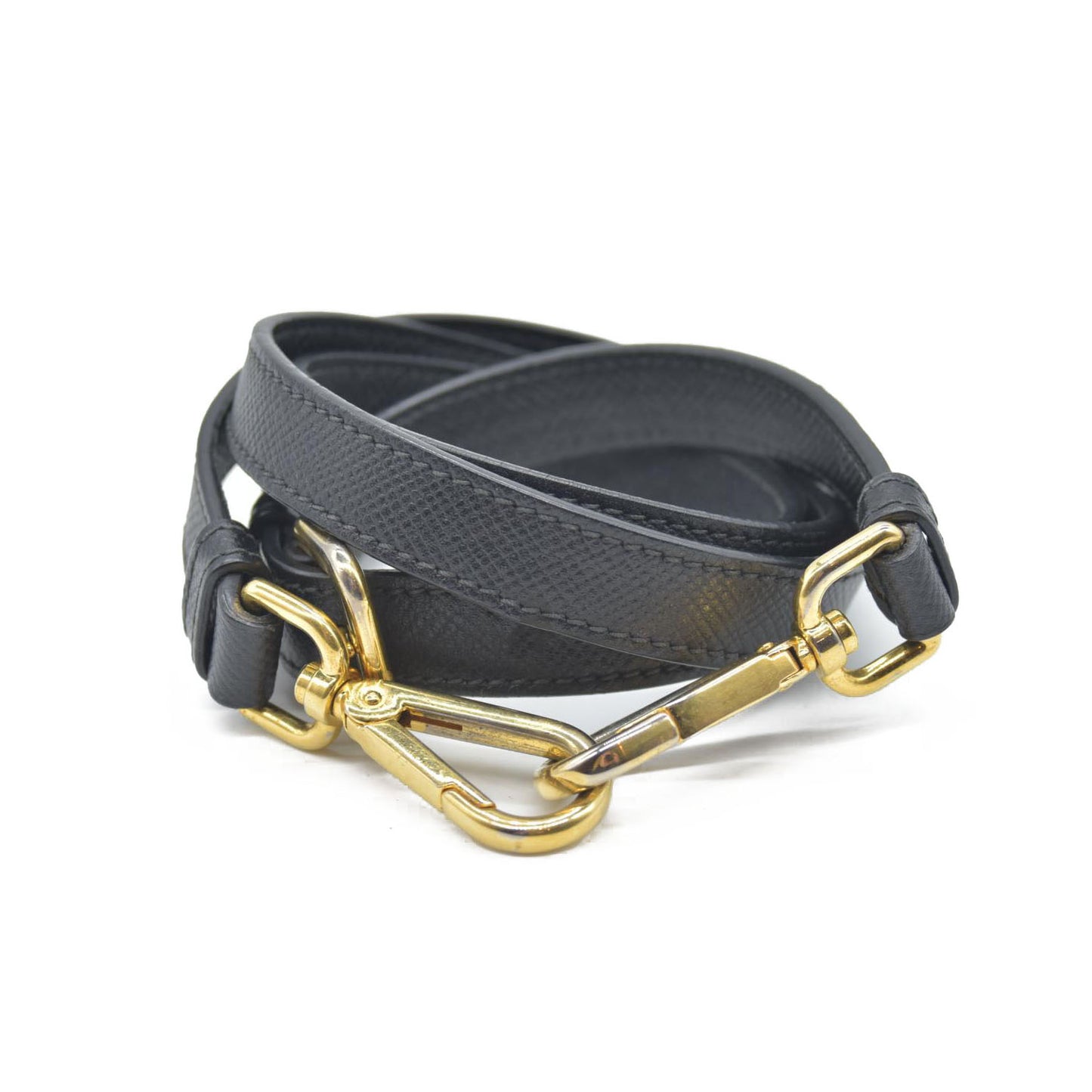 AUCTION $3450 Prada Black Leather Promenade Studded Satchel