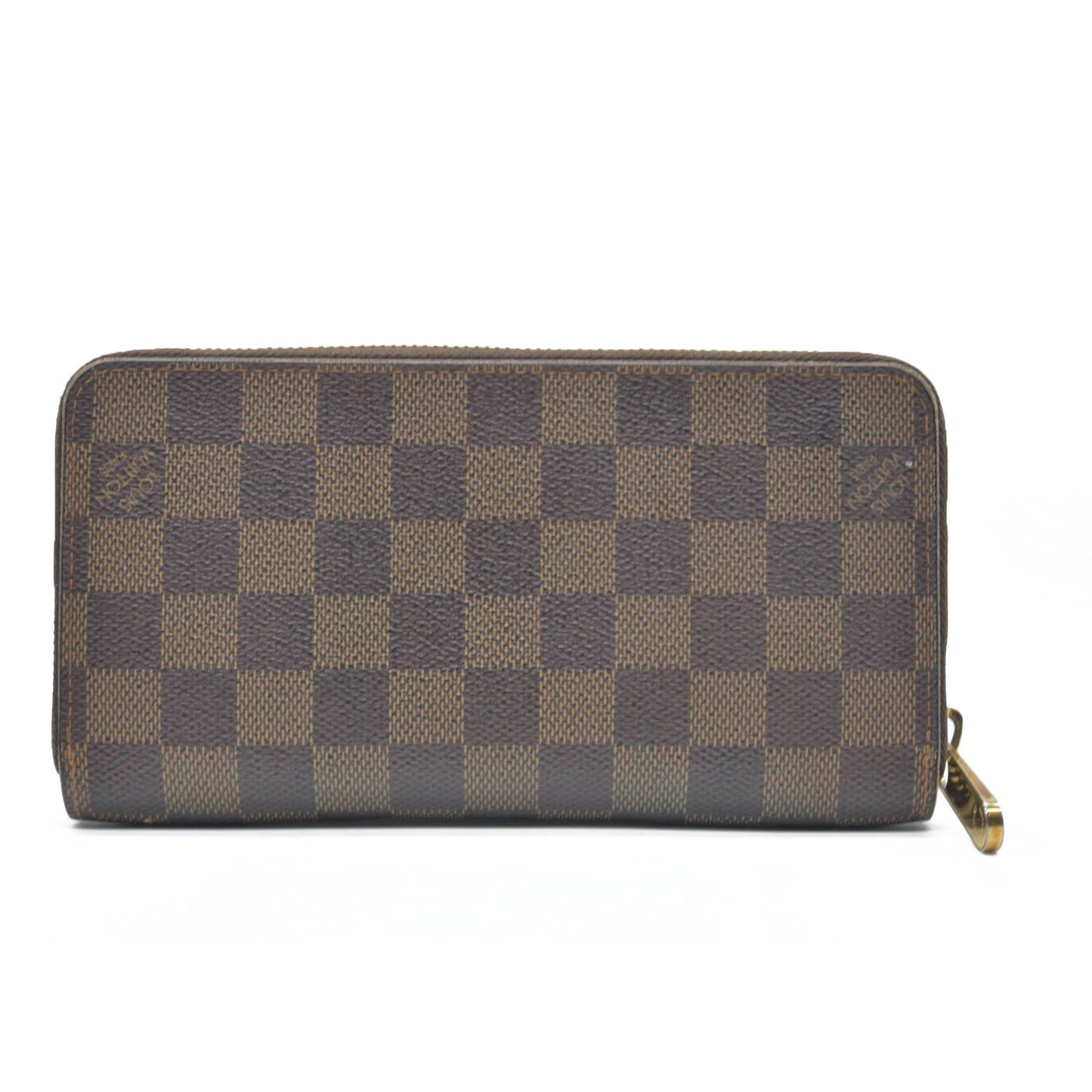 LOUIS VUITTON Damier Ebene Zippy Wallet Long Wallet VI1026