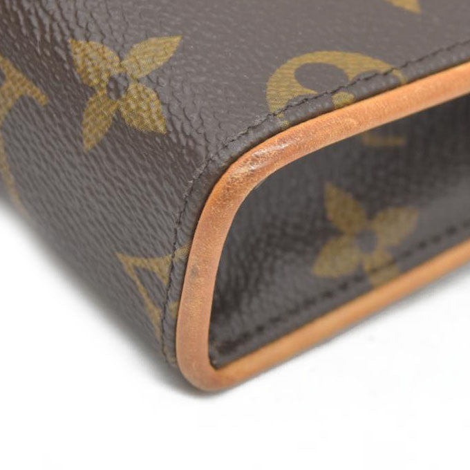 $890 LOUIS VUITTON  Monogram Pochette Florentine FL0059 2009