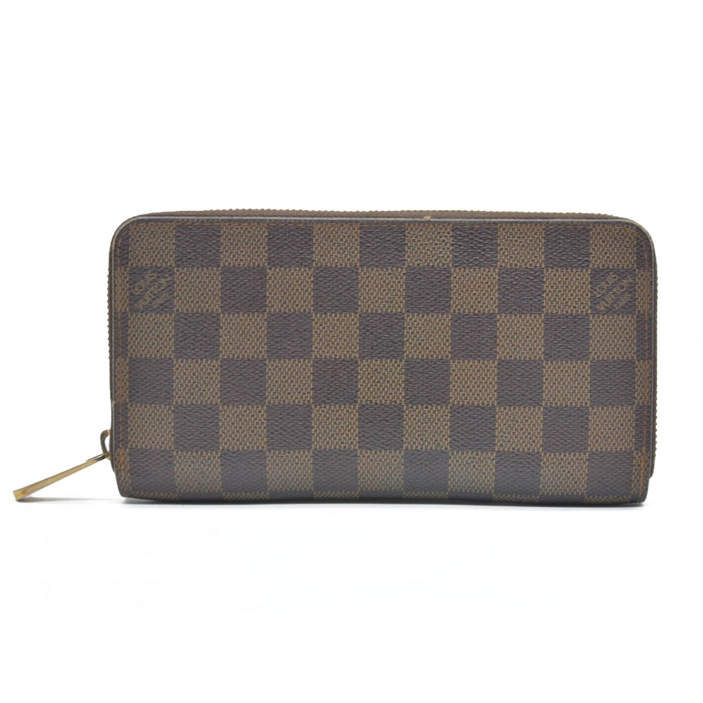 LOUIS VUITTON Damier Ebene Zippy Wallet Long Wallet VI1026