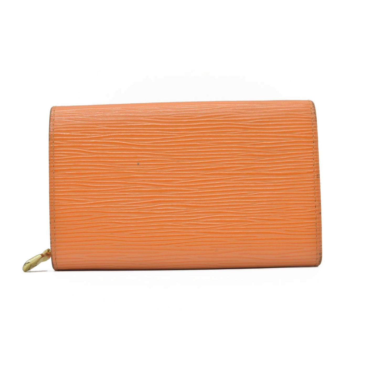 $725 2004 Louis Vuitton Epi Porte Monnaie Billets Tresor Leather Bifold Wallet SR0034