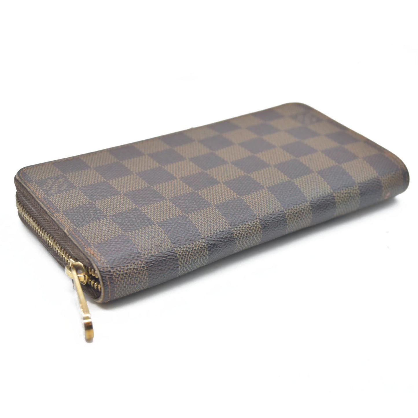 LOUIS VUITTON Damier Ebene Zippy Wallet Long Wallet VI1026