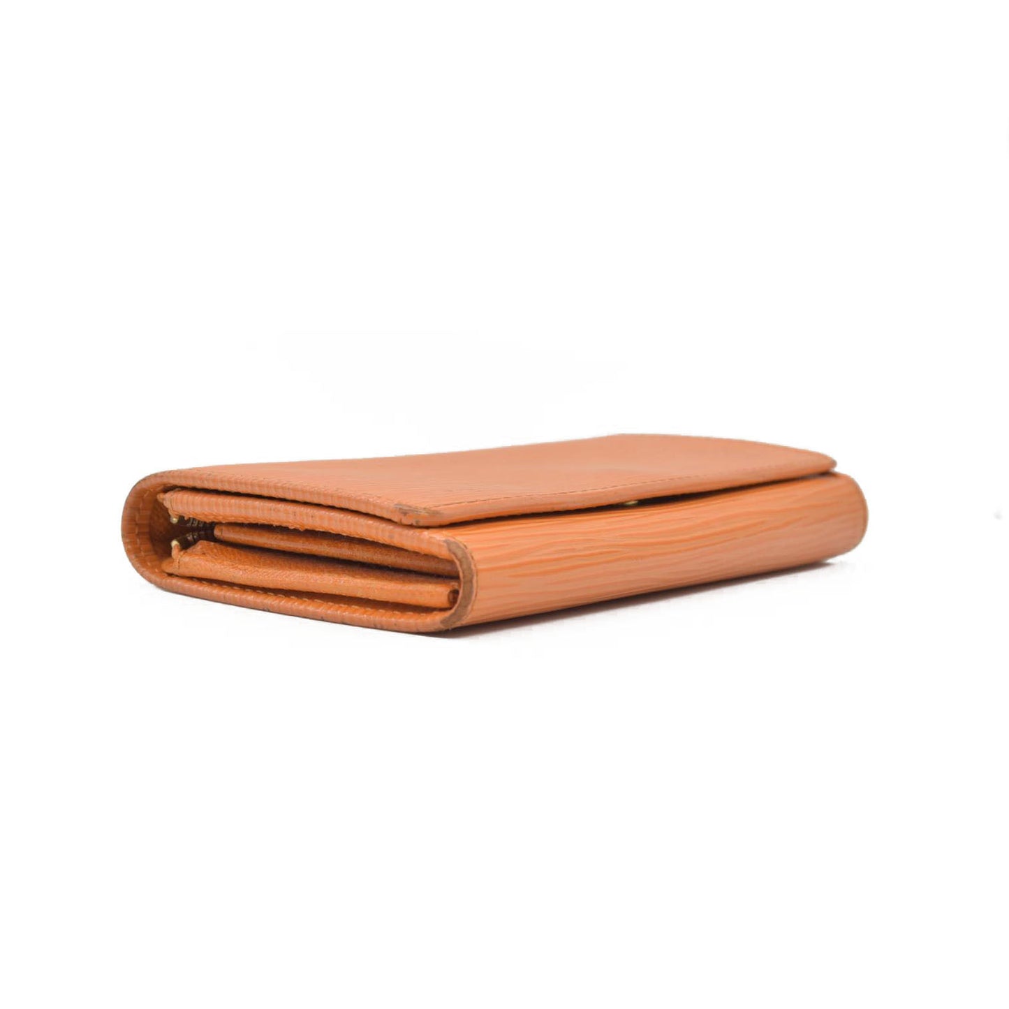 $725 2004 Louis Vuitton Epi Porte Monnaie Billets Tresor Leather Bifold Wallet SR0034