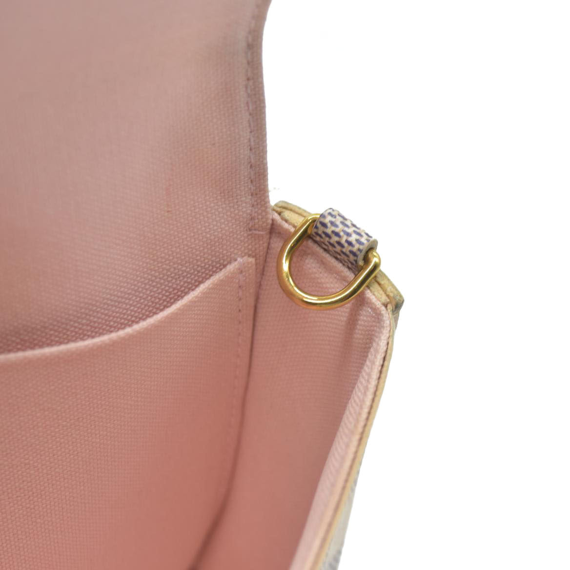 $1580 Louis Vuitton Damier Azur Pochette Félicie