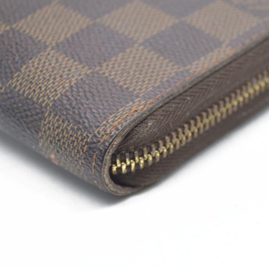 LOUIS VUITTON Damier Ebene Zippy Wallet Long Wallet VI1026