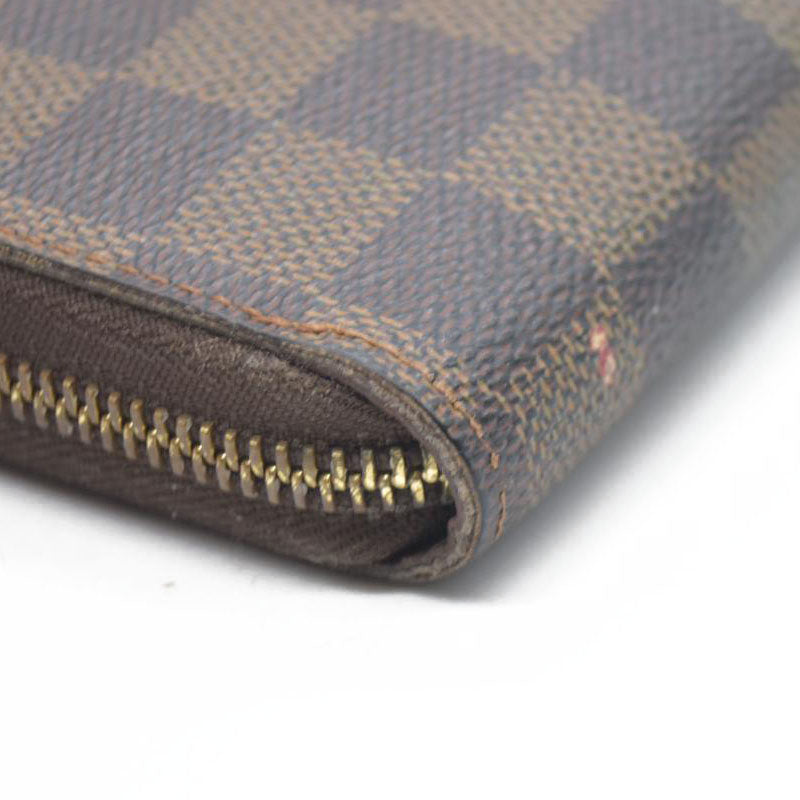 LOUIS VUITTON Damier Ebene Zippy Wallet Long Wallet VI1026