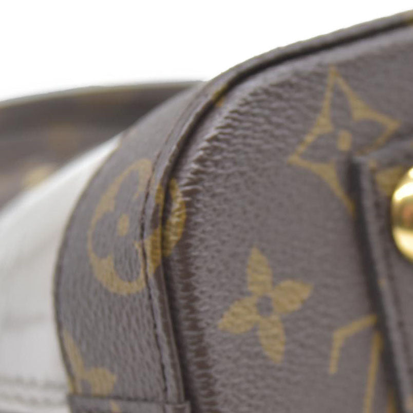 $1940 Louis Vuitton  Vernis Monogram Alma BB Taupe Metallise Crossbody