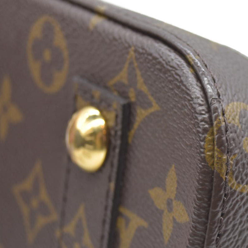 $1940 Louis Vuitton  Vernis Monogram Alma BB Taupe Metallise Crossbody