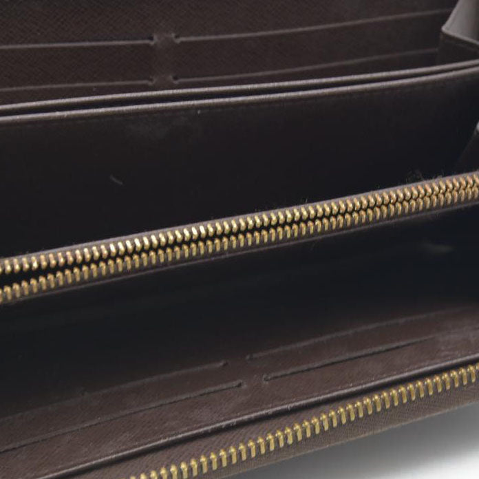 LOUIS VUITTON Damier Ebene Zippy Wallet Long Wallet VI1026