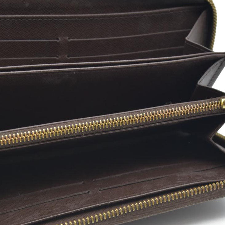 LOUIS VUITTON Damier Ebene Zippy Wallet Long Wallet VI1026