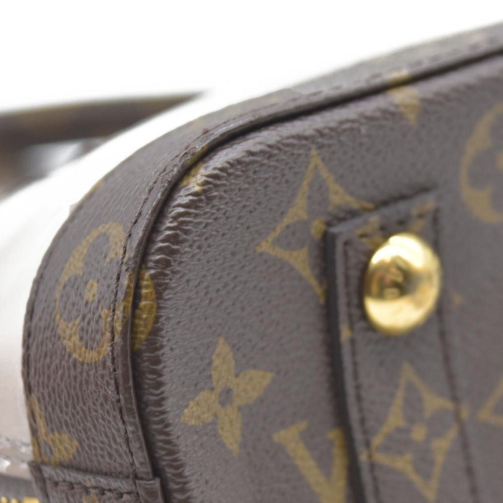 $1940 Louis Vuitton  Vernis Monogram Alma BB Taupe Metallise Crossbody