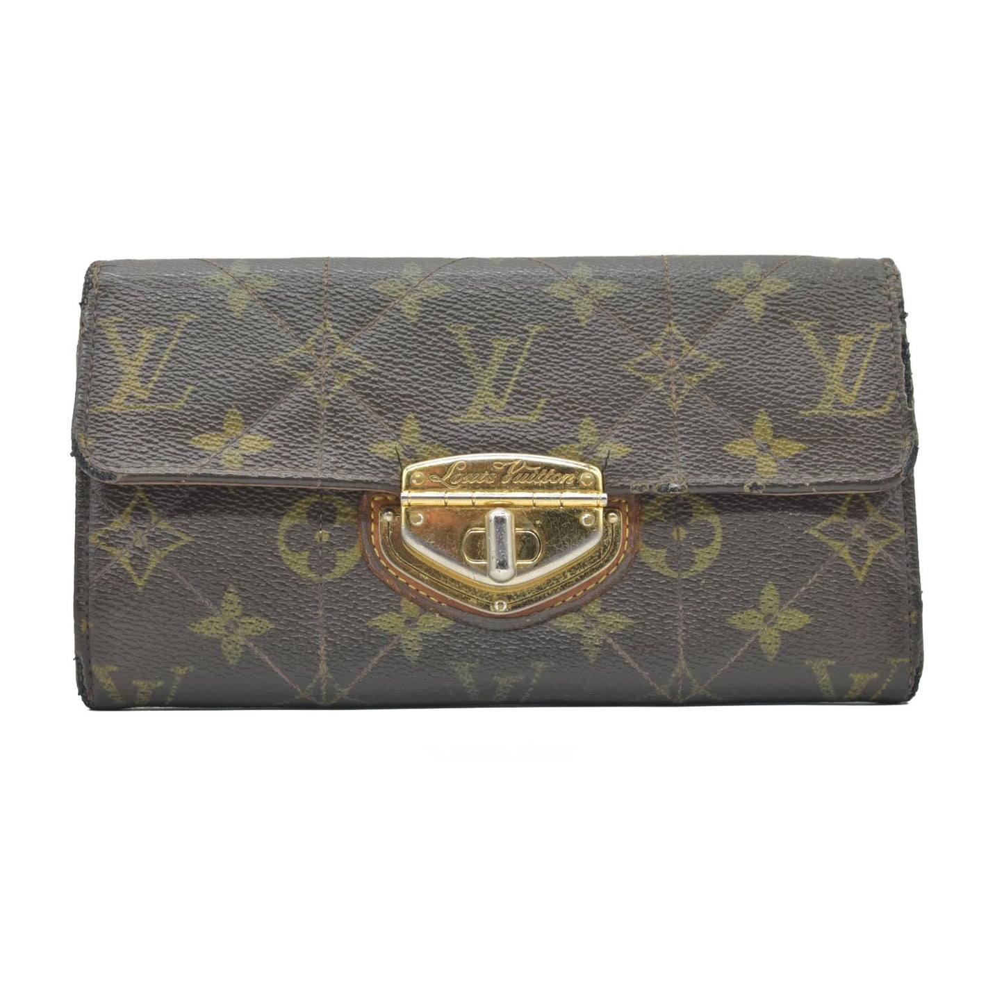 $1100 2008 Louis Vuitton Monogram Etoile Porte Feuille Sarah Long Bifold Wallet SP4028