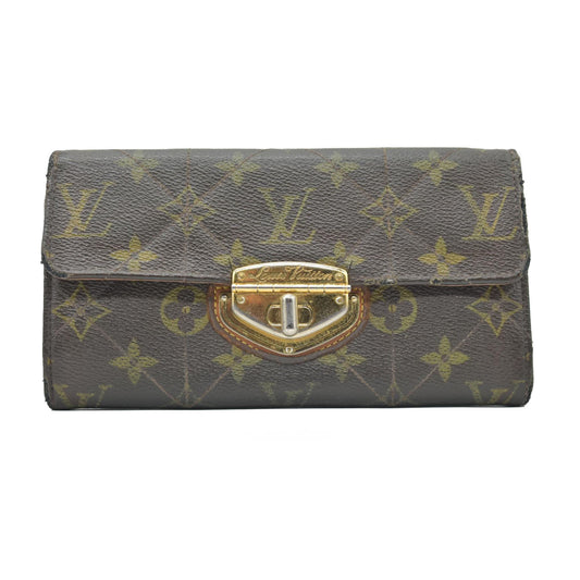 $1100 2008 Louis Vuitton Monogram Etoile Porte Feuille Sarah Long Bifold Wallet SP4028
