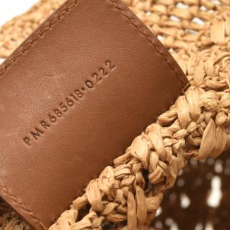 Saint Laurent Small Basket Raffia Tote Bag