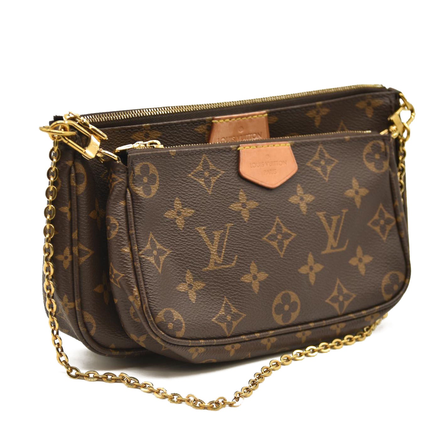 LOUIS VUITTON  Monogram Multi Pochette Accessories Kaki RFID