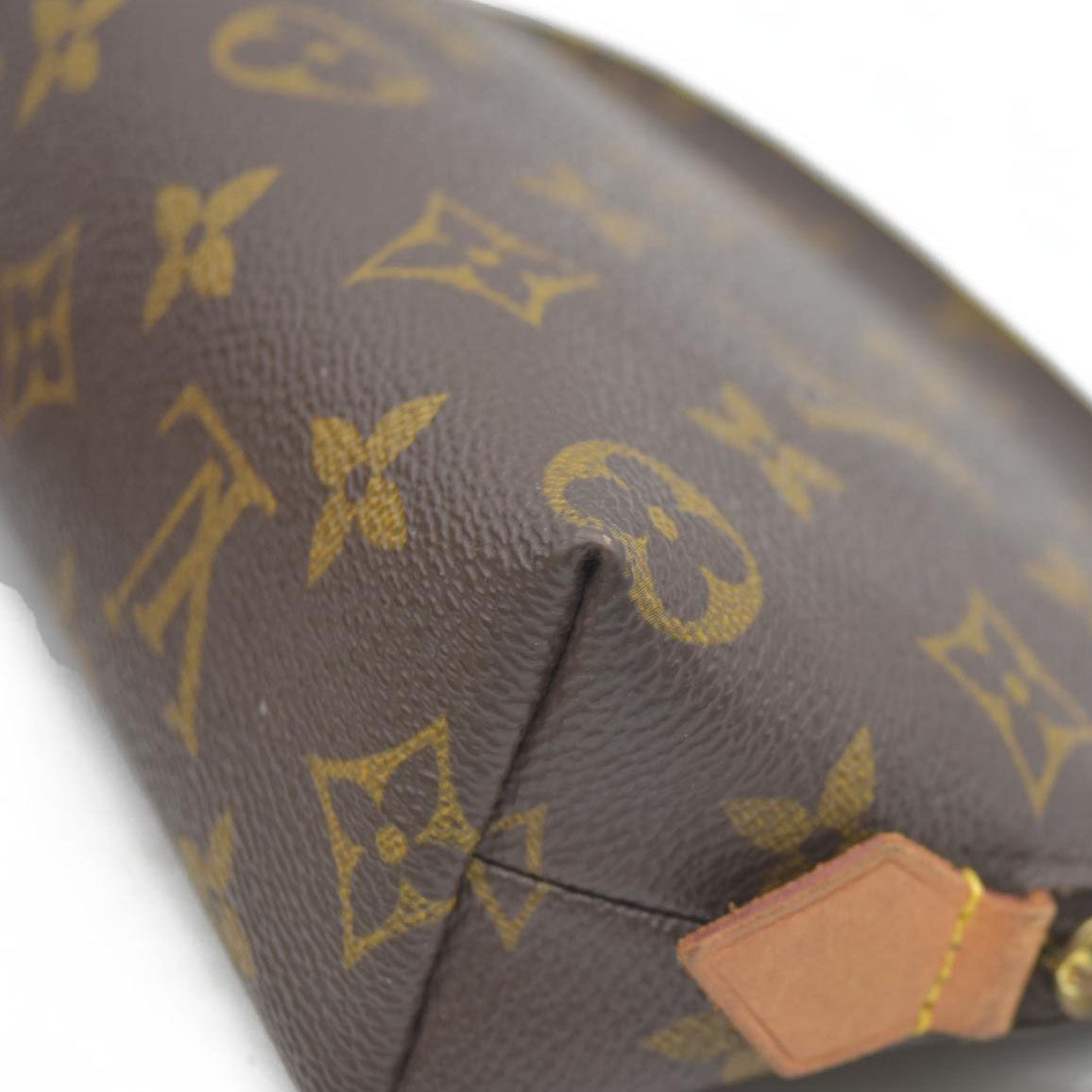 $600 Louis Vuitton Monogram Cosmetic Pouch CA0061 2001 USED