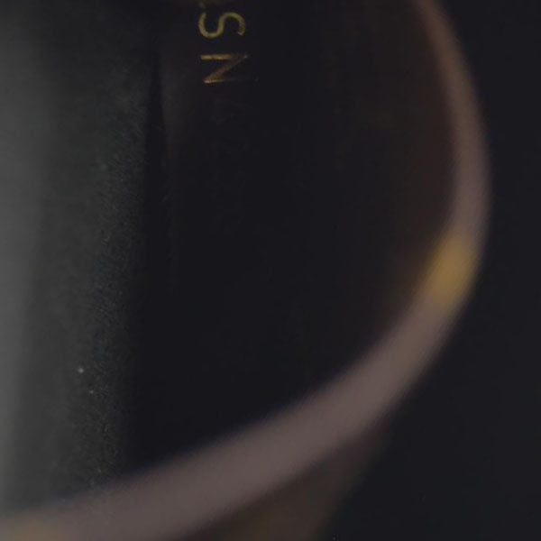 $1940 Louis Vuitton  Vernis Monogram Alma BB Taupe Metallise Crossbody