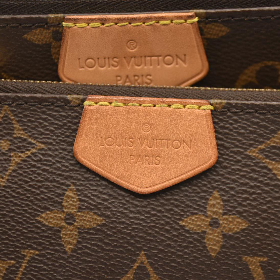 LOUIS VUITTON  Monogram Multi Pochette Accessories Kaki RFID