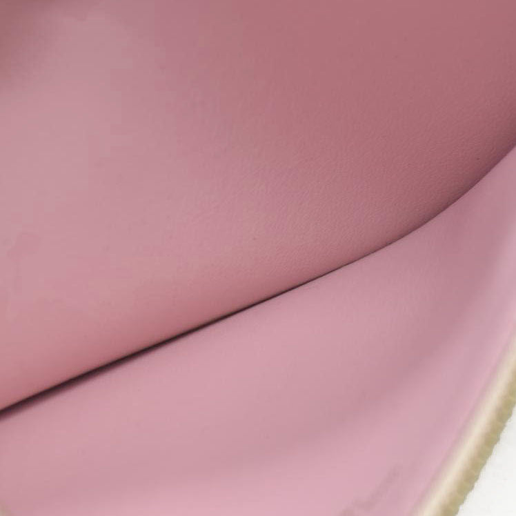 $1580 Louis Vuitton Damier Azur Pochette Félicie Wallet Zippered Insert Rose Ballerine