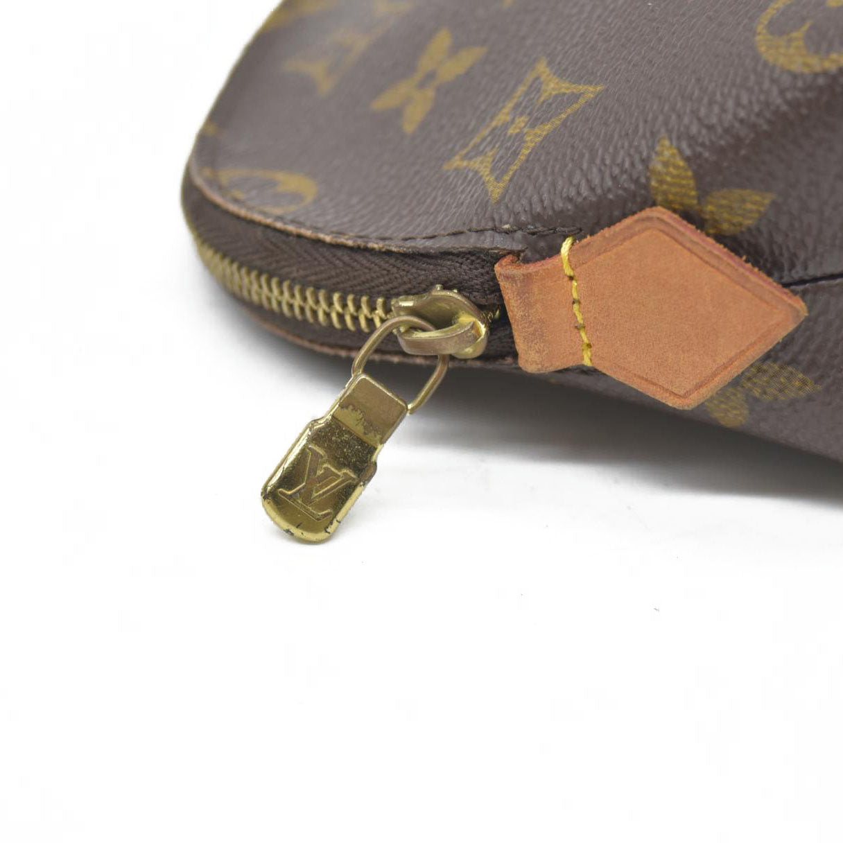 $600 Louis Vuitton Monogram Cosmetic Pouch CA0061 2001 USED