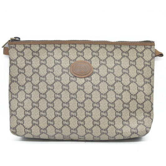 Gucci GG  Gucci Plus PVC Leather Pouch Clutch Bag