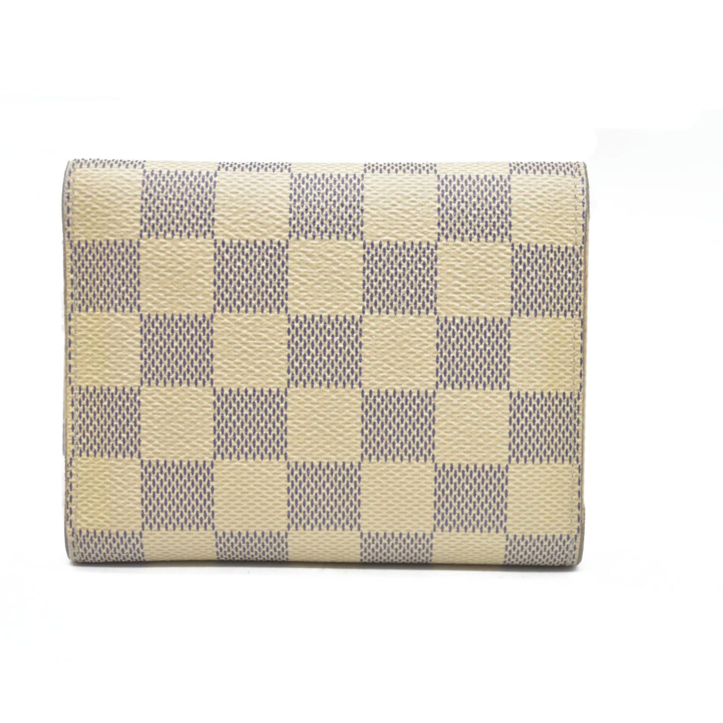 AUCTION $605 Louis Vuitton Tri-fold Wallet Damier Azur Portefeuille Victorine