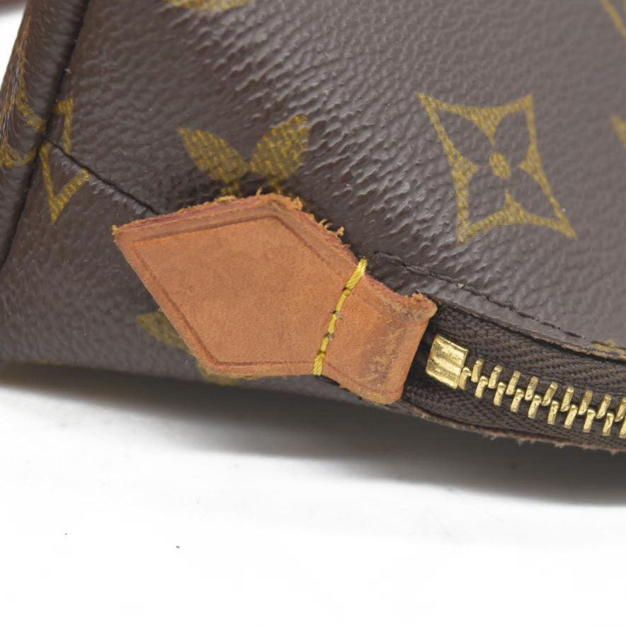$600 Louis Vuitton Monogram Cosmetic Pouch CA0061 2001 USED