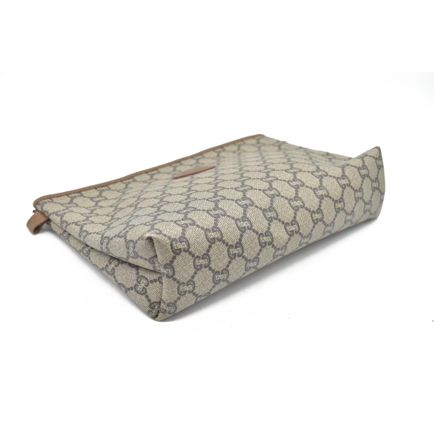 Gucci GG  Gucci Plus PVC Leather Pouch Clutch Bag