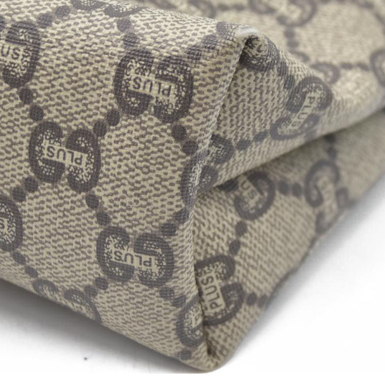 Gucci GG  Gucci Plus PVC Leather Pouch Clutch Bag