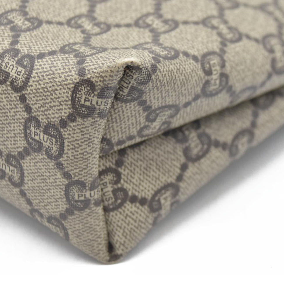 Gucci GG  Gucci Plus PVC Leather Pouch Clutch Bag