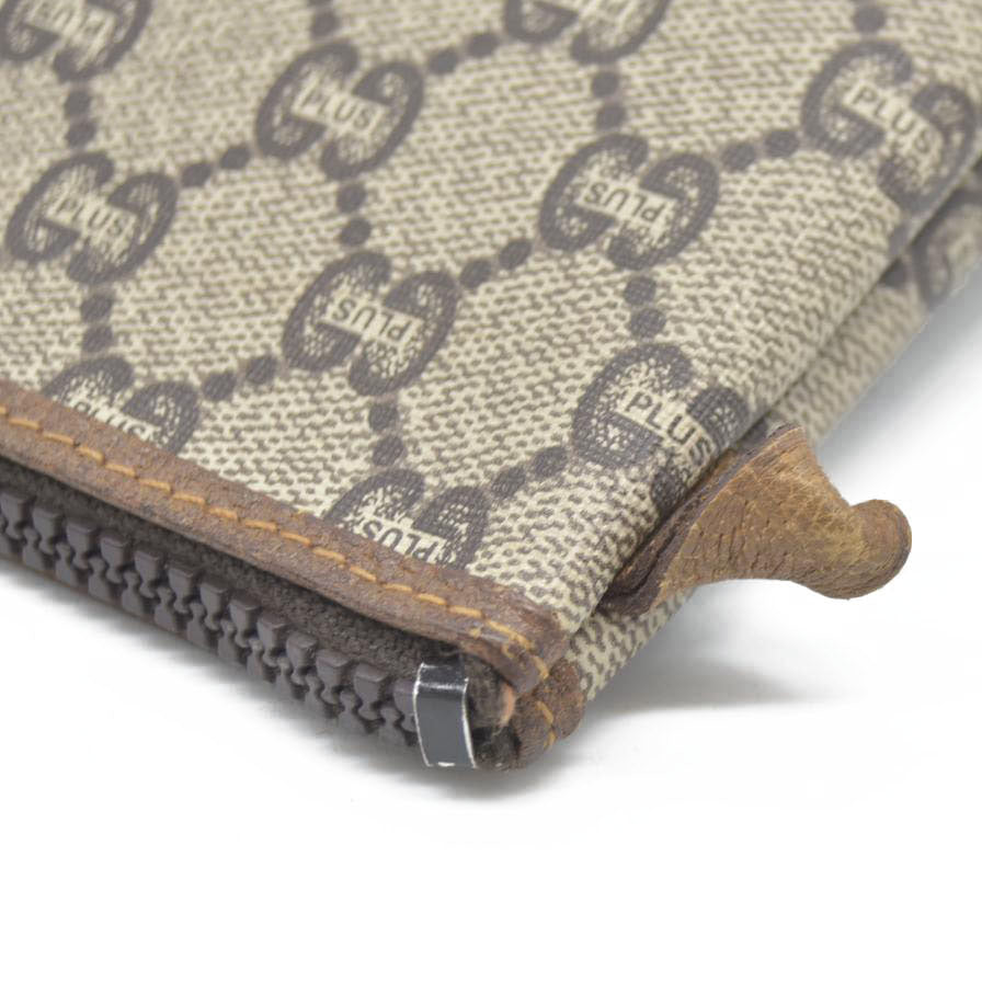Gucci GG  Gucci Plus PVC Leather Pouch Clutch Bag
