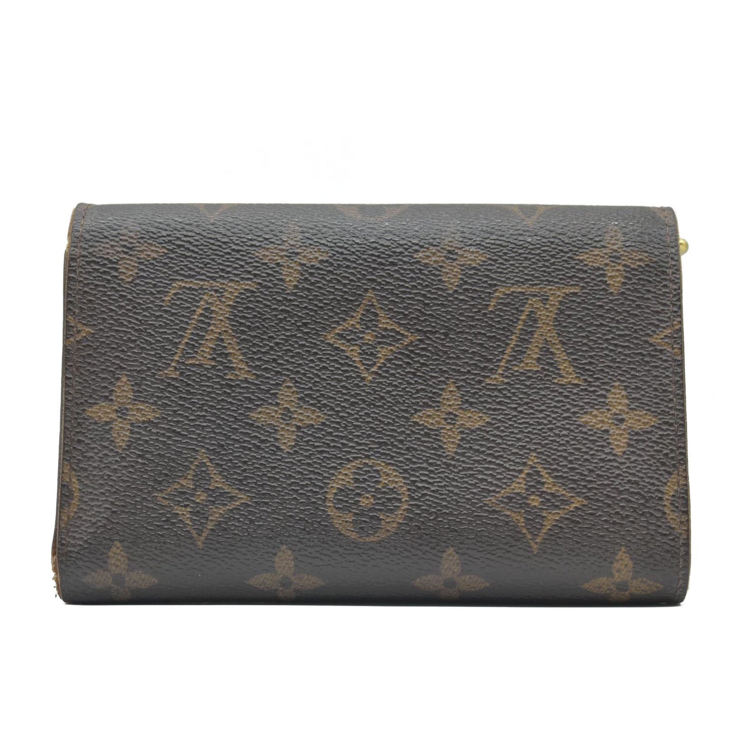 $775 2010 Louis Vuitton Monogram Portefeiulle Alexandra Trifold Wallet Brown CA1100