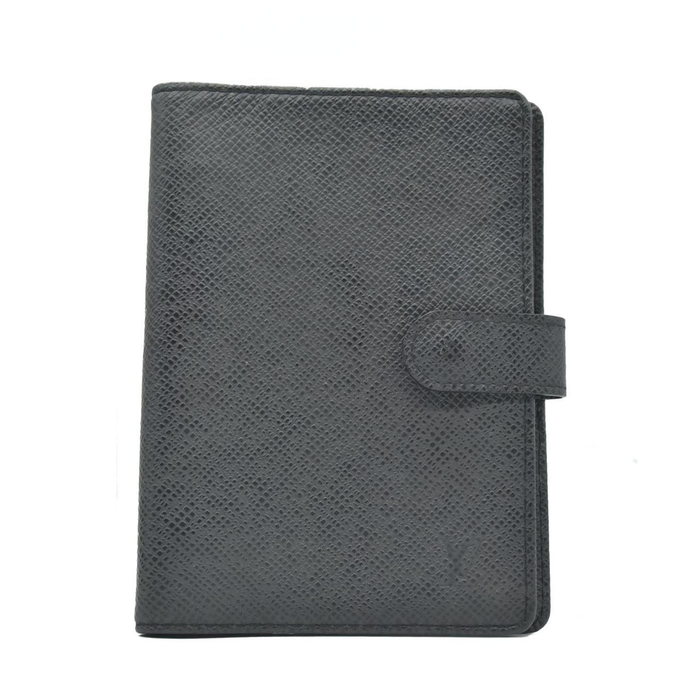 $505 2008 Louis Vuitton Taiga Agenda PM Leather Notebook Cover Ardoise CA0028