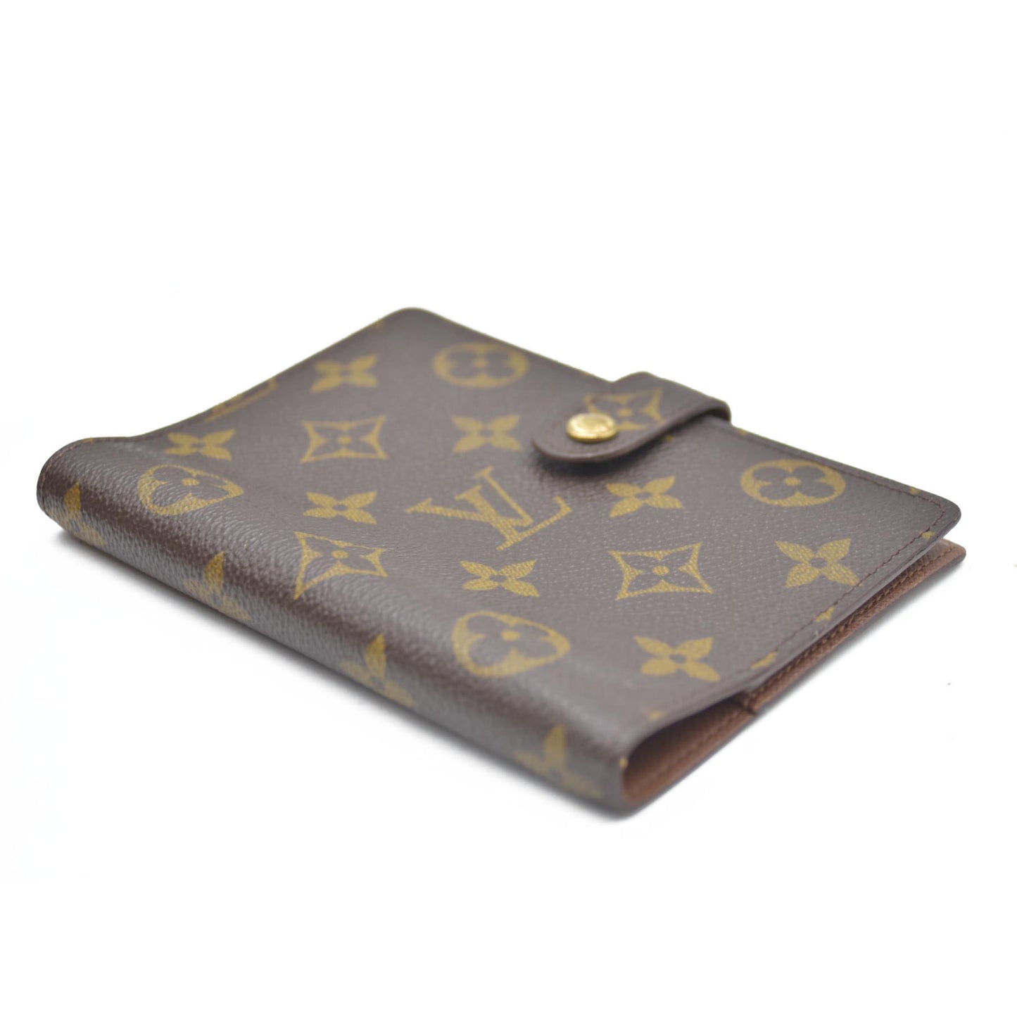 AUCTION $495 Louis Vuitton Monogram Agenda PM Notebook Cover Brown SP1909