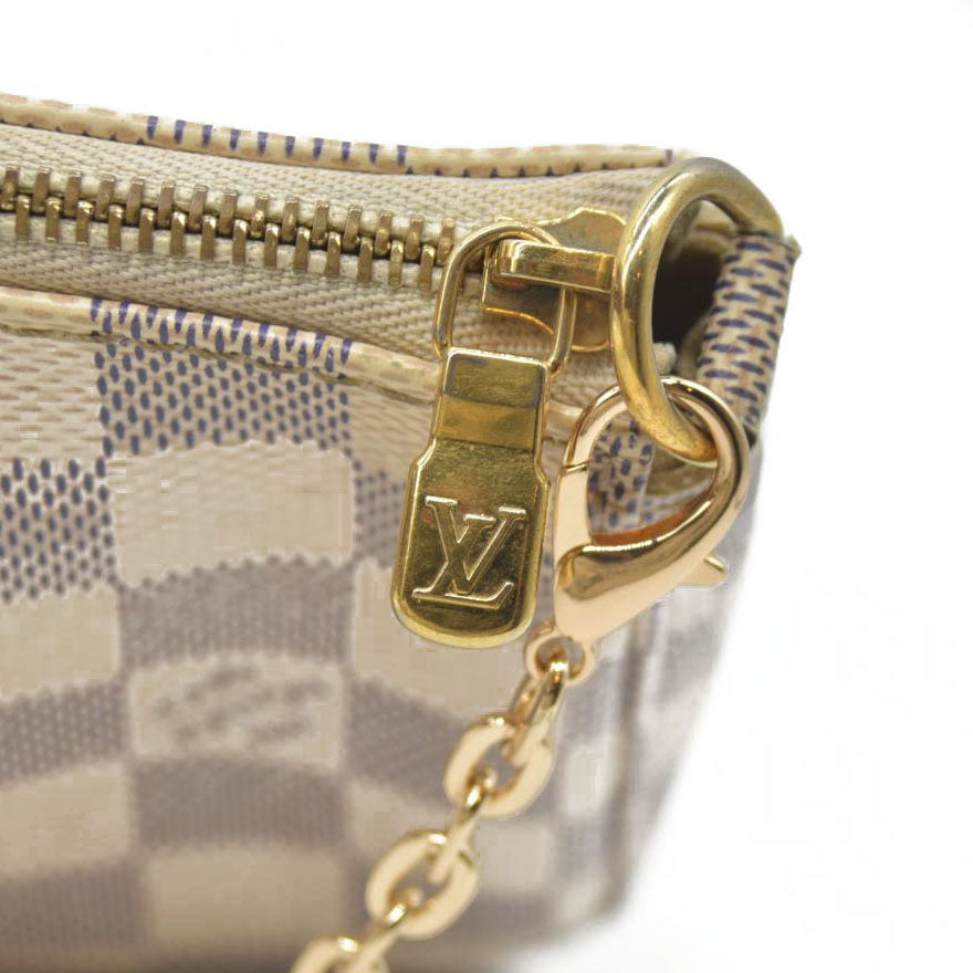 $1650 Louis Vuitton  Damier Azur Pochette Accessories NM MB5230 2020