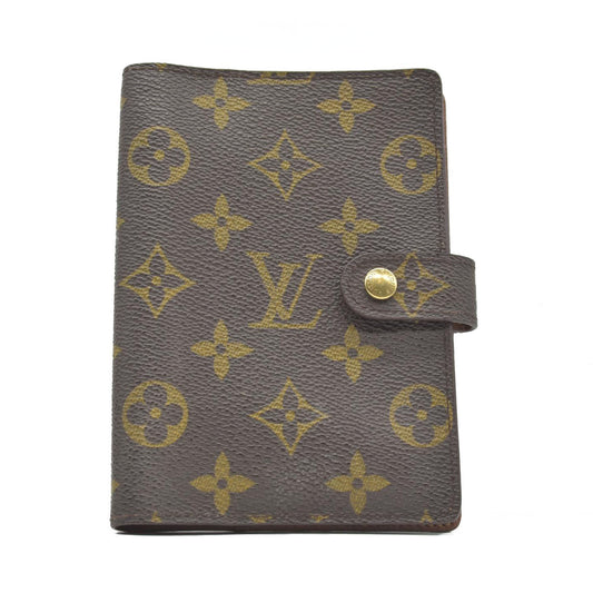 $505 1999 Louis Vuitton Monogram Agenda PM Notebook Cover Brown SP0989