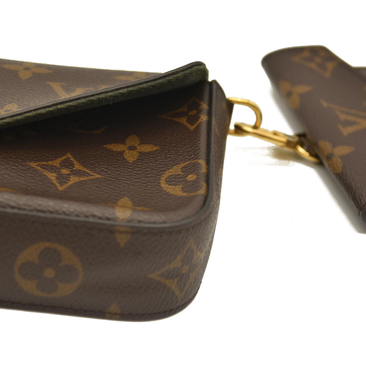 Louis Vuitton  Monogram Felicie Strap & Go Kaki