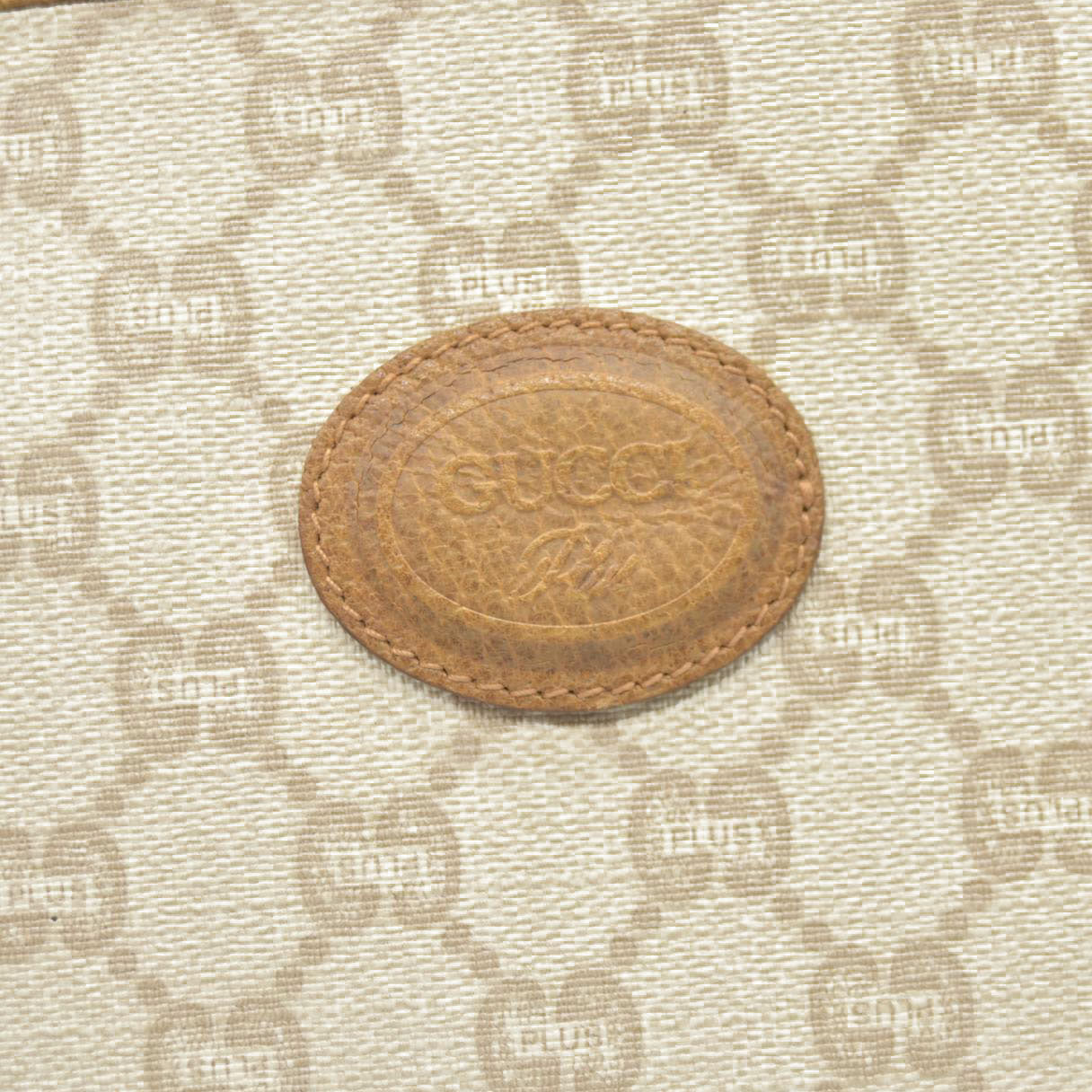 Gucci GG Gucci Plus PVC Leather Pouch Clutch Bag