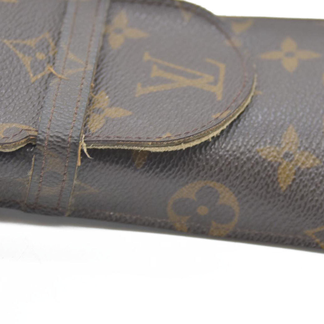 LOUIS VUITTON Monogram Etui Lunette Rabat Glasses Case SN0011