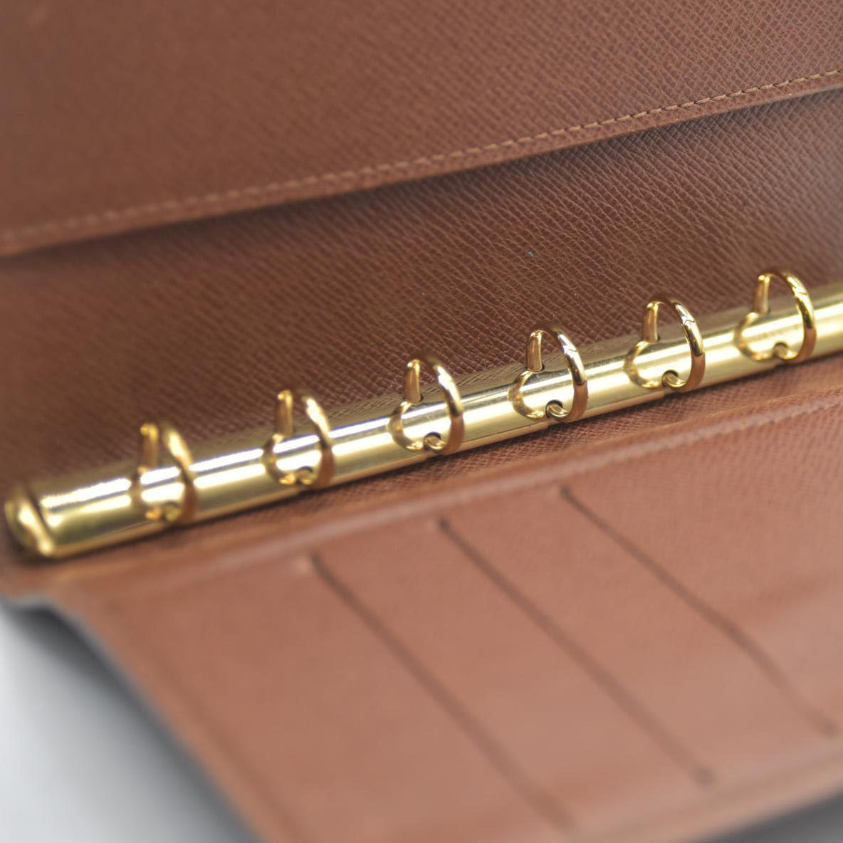 AUCTION $495 Louis Vuitton Monogram Agenda PM Notebook Cover Brown SP1909