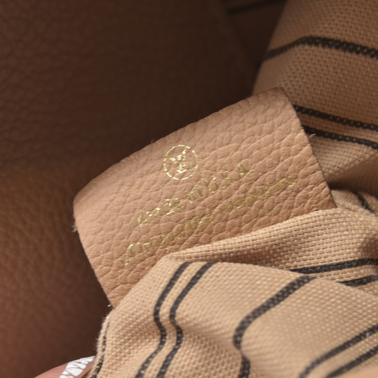 2018 $2930 Louis Vuitton Empreinte Melie Beige Leather Monogram Shoulder Bag SD0198